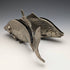British vintage pewter fish figurine pair